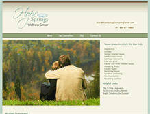 Tablet Screenshot of hopespringscounselingcenter.com